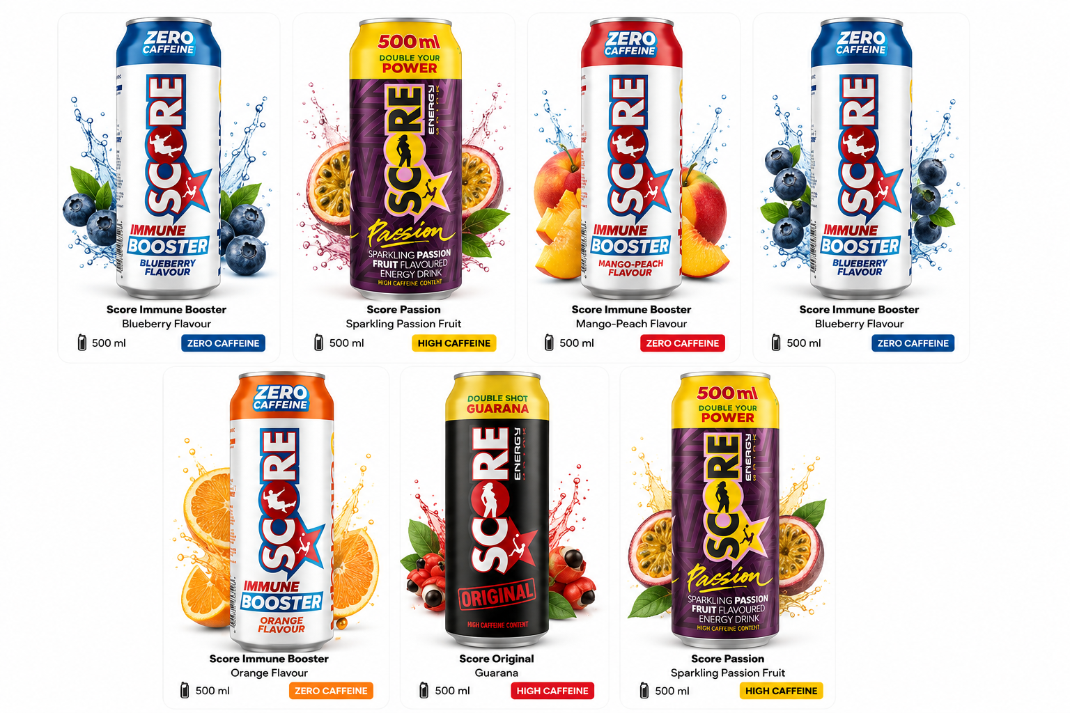 Score Energy Drink Assorted