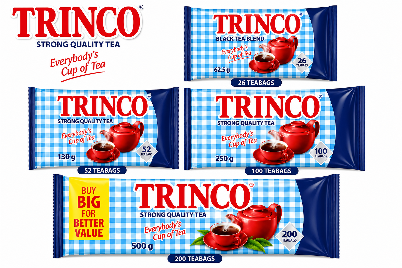 TRINCO Tagless Teabags Pouch
