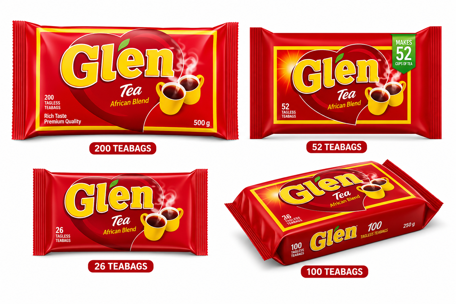 Glen Tagless Tea Pouches